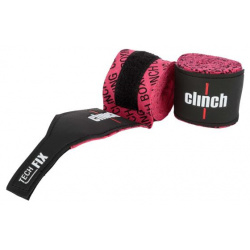 Бинты эластичные Boxing Crepe Bandage Tech Fix розовые Clinch C140