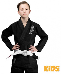 Детское кимоно для бжж Contender Kids Black с поясом Venum PSyes