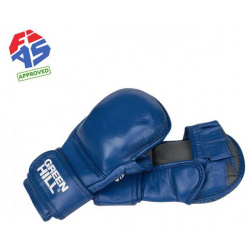 Перчатки для боевого самбо FIAS MMA 0117u синие Green Hill 