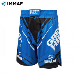 Шорты MMA SHORT IMMAF approved синие Green Hill MMI 4022