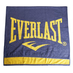 Полотенце 130*70  серо/желтое Everlast 3502 2121 Большой логотип Эверласт