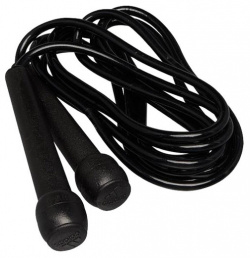 Скакалка Speed Rope Plastic Handle черная Adidas adiJRW03