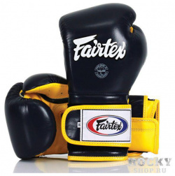 Боксерские перчатки BGV9 black/yellow  12 OZ Fairtex для бокса