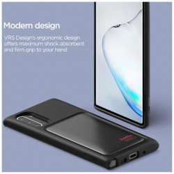 Чехол VRS Design Damda High Pro Shield для Galaxy Note 10 Matt Black 907118
