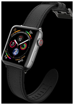 Ремешок X Doria Hybrid Leather для Apple watch 38/40 мм Чёрный 483193 Raptic (X Doria) 