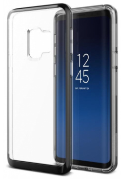 Чехол VRS Design Crystal Bumper для Galaxy S9 Metal Black 905425 Почти не
