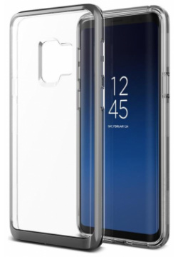 Чехол VRS Design Crystal Bumper для Galaxy S9 Steel Silver 905426