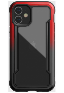 Чехол Raptic Shield для iPhone 12 mini Чёрный/Красный градиент 490290 (X Doria) 