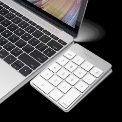 Беспроводной цифровой блок клавиатуры Satechi Aluminum Slim Keypad Numpad Серебро ST SALKPS 