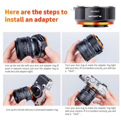 Адаптер K&F Concept M11125 для объектива Nikon AI на камеру Micro 4/3 KF06 459
