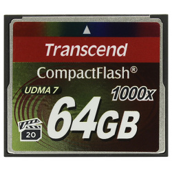 Карта памяти Transcend Ultimate 1000x CompactFlash 64Гб TS64GCF1000 
