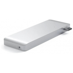 Хаб Satechi Type C Pass through USB HUB для Macbook 12" Серебро ST TCUPS