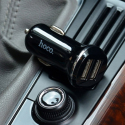 Автомобильное зарядное устройство HOCO Z1 Чёрное