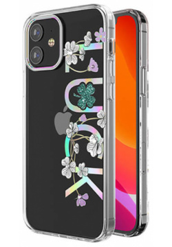 Чехол PQY Lucky для iPhone 12 mini Luck Kingxbar IP 5 4 Необычный принт на серии