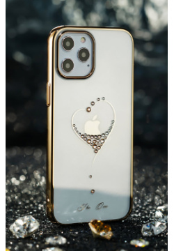 Чехол PQY Wish для iPhone 12 Pro Max Золотой Kingxbar IP 6 7 Ультратонкая