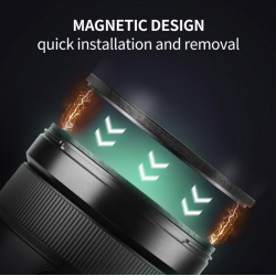 Светофильтр K&F Concept Nano X Magnetic Black Mist 1/4 77мм SKU 1823