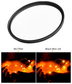 Светофильтр K&F Concept Nano X Black Diffusion 1/8 72мм KF01 1491
