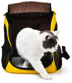 Рюкзак переноска Little Beast Star Pet School Bag Breathable Space Жёлтый XN11 5001 3042732