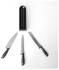 Набор ножей с подставкой для ящика Brabantia 4 предмета DMH 123023