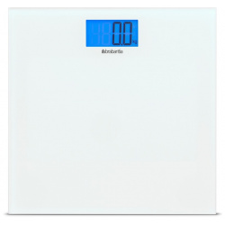 Цифровые весы для ванной комнаты на батарейках Brabantia белый DMH 483127 