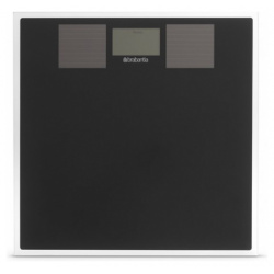 Цифровые весы для ванной комнаты на солнечных батареях Brabantia Чёрный DMH 483103 