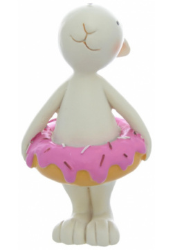 Статуэтка 14 см Repast Кролик с розовым пончиком DMH 51455 