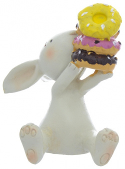 Статуэтка 9 8 х 6 5 см Repast Кролик с пончиками DMH 51467 