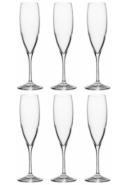 Набор бокалов для шампанского 240 мл RCR Invino 6 шт DMH 27610020006 из