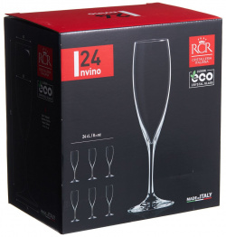 Набор бокалов для шампанского 240 мл RCR Invino 6 шт DMH 27610020006