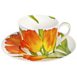 Чайная пара 230 мл Taitu Freedom Flower оранжевый DMH 1 82 D 