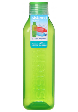 Бутылка квадратная 1 л Sistema в ассортименте DMH 890 Эта для воды –
