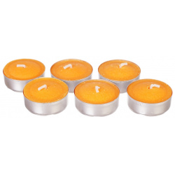 Набор плавающих свечей 17 х 4 см Adpal Апельсин 6 шт DMH 45515 