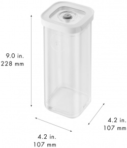 Контейнер пластиковый для вакуумного хранения 1 3 л Zwilling Cube прозрачный DMH 1025124