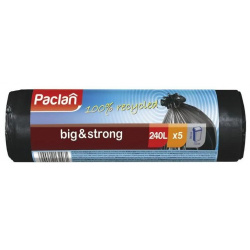 Мешки для мусора 240 л Paclan Super Strong 5 шт чёрный DMH 402290 
