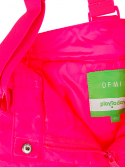Брюки текстильные с полиуретановым покрытием для девочек PlayToday Kids