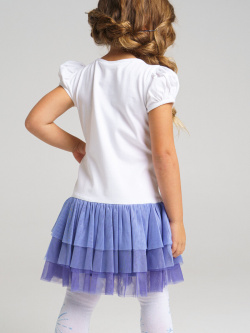 Платье трикотажное с принтом «Холодное сердце» PlayToday Kids