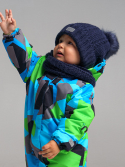 Комплект вязаный для мальчика: шапка  снуд PlayToday Newborn Baby