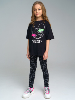 Комплект для девочки с принтом Disney: футболка  леггинсы PlayToday Tween