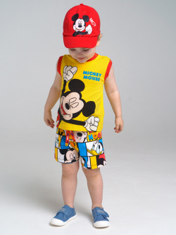 Комплект с принтом Disney для мальчика: майка  шорты PlayToday Newborn Baby