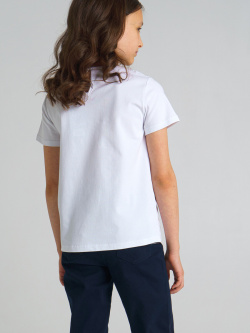 Блузка трикотажная с кружевом для девочки School by PlayToday