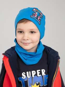 Комплект трикотажный для мальчиков: шапка  снуд PlayToday Kids