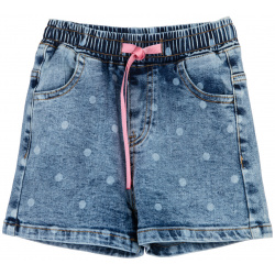 Шорты текстильные джинсовые для девочек PlayToday Kids 