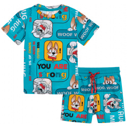 Комплект детский трикотажный для мальчиков: фуфайка (футболка)  шорты PlayToday Baby