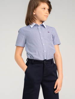 Сорочка текстильная для мальчиков (regular fit) School by PlayToday 