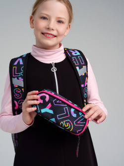 Пенал текстильный для девочек School by PlayToday