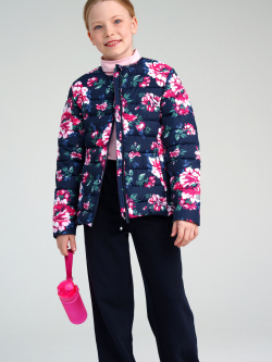 Куртка текстильная с полиуретановым покрытием для девочек School by PlayToday 