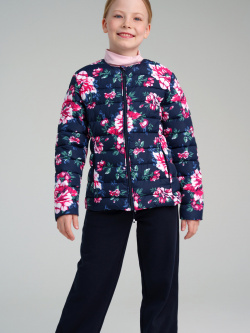 Куртка текстильная с полиуретановым покрытием для девочек School by PlayToday