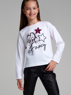 Фуфайка трикотажная для девочек (футболка с длинными рукавами) PlayToday Tween 