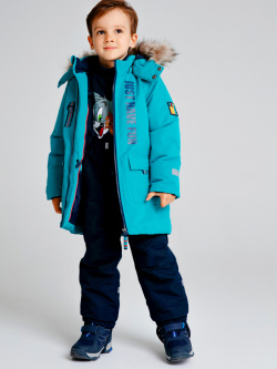 Пальто текстильное с полиуретановым покрытием для мальчиков PlayToday Kids 