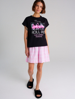 Комплект для женщин: фуфайка трикотажная (футболка)  шорты текстильные PlayToday Adults